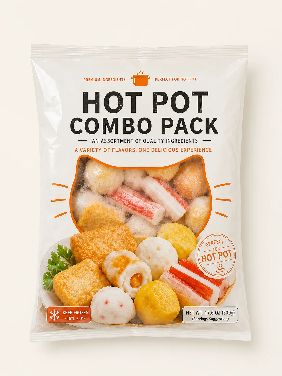 火锅食材定制冷冻食品包装袋