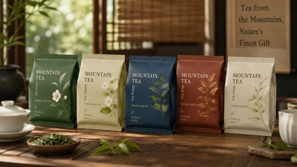 侧边风琴袋：茶叶袋