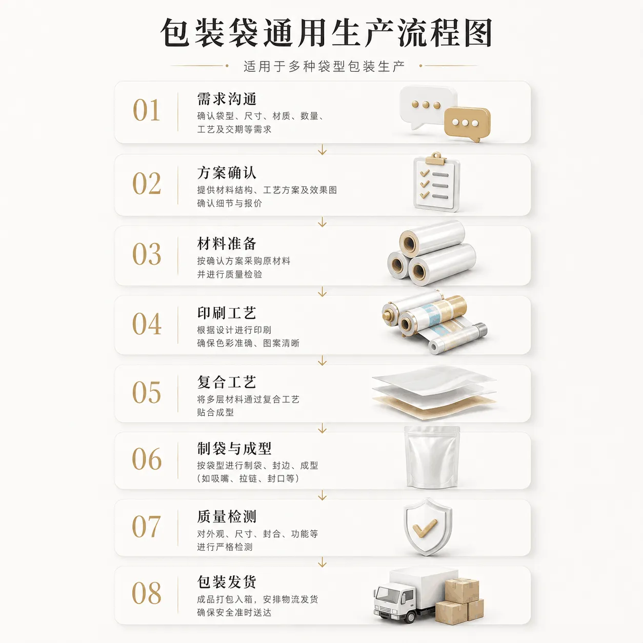 定制包装袋生产流程图
