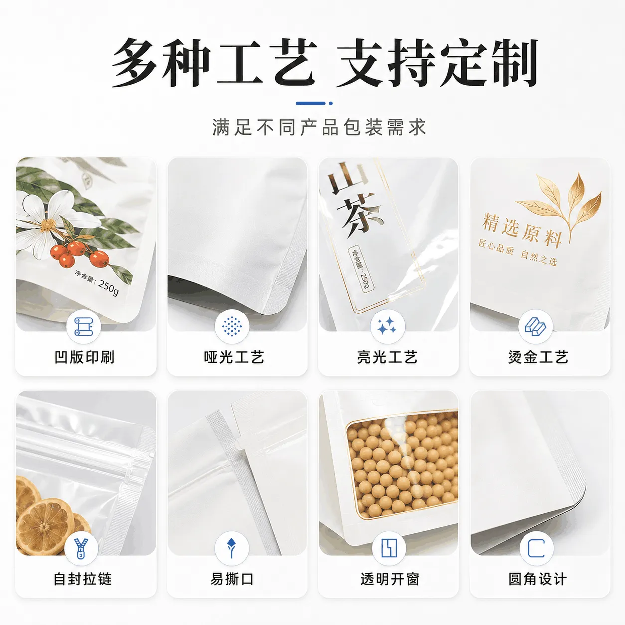 多种印刷结构工艺支持定制