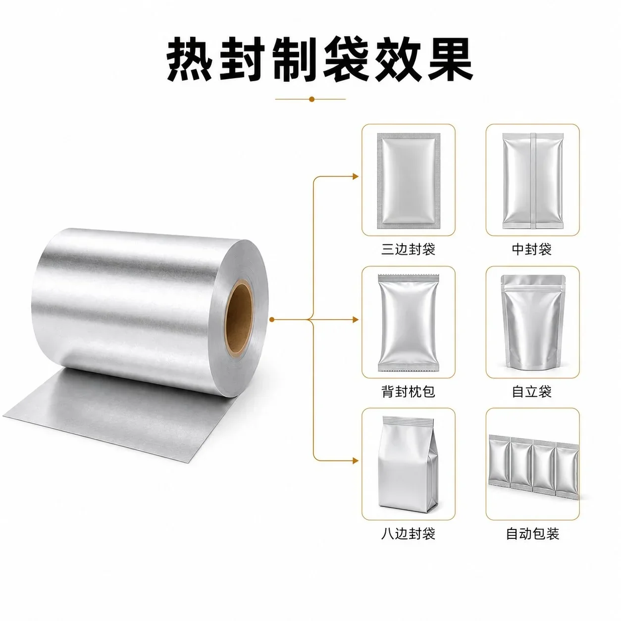镀铝膜 制袋效果