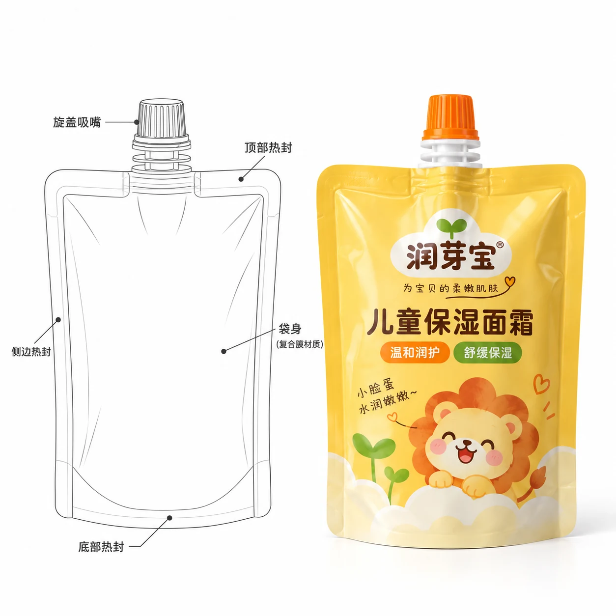 护肤品包装定制 结构说明