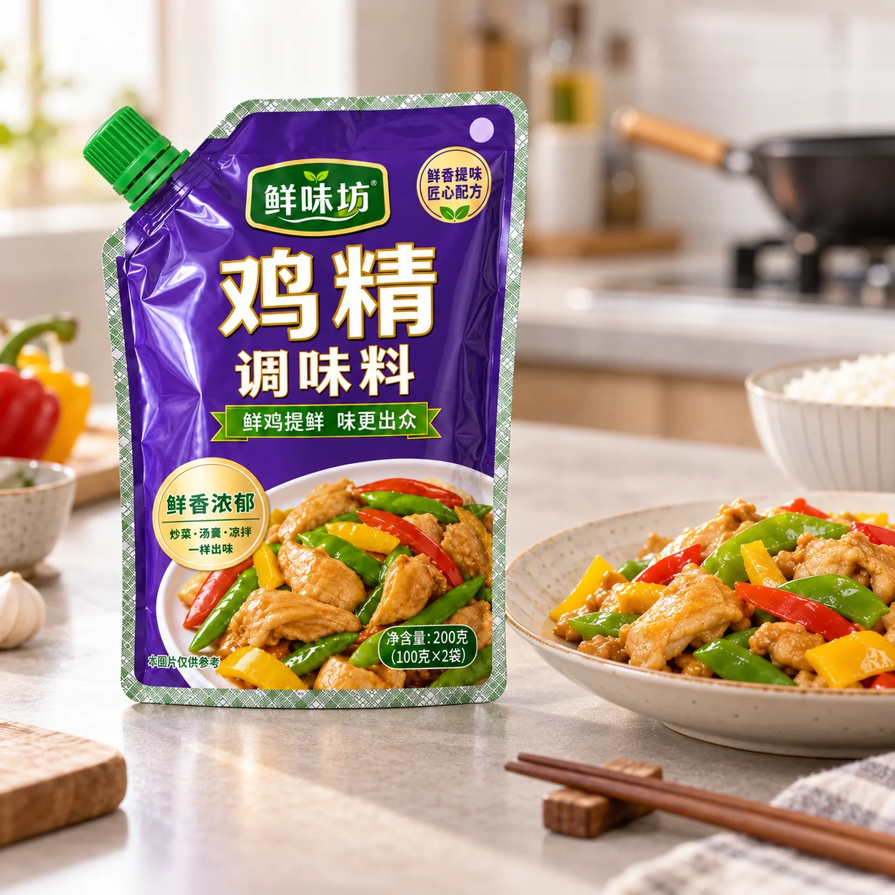 调味粉吸嘴袋 厨房调味应用场景
