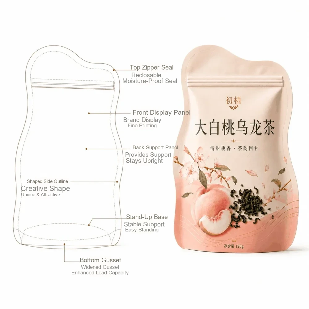 定制茶叶包装 结构线稿